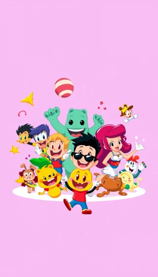 Cartoon Characters Phone Wallpaper