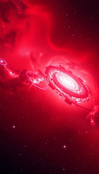 Red Space Wallpaper