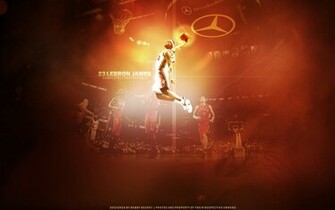 Lebron James Unstoppable Dunk Widescreen Wallpaper