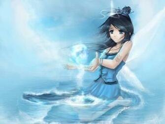 Water Magic Anime Girls Wallpaper Theanimegallery