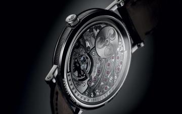 Stylish Breguet Watch On A Black Background Desktop Wallpaper