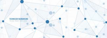 Abstract Blue Polygon Technology Header Background Vector