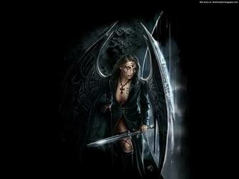 Gothic Angel Dark Wallpaper