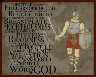 Armor Of God Female Art Print