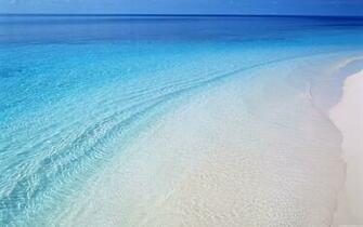 Clear Blue Waters White Sand Beach Wallpaper HD Beaches