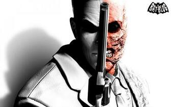 Batman Arkham City The Riddler Two Face Wallpaper Background