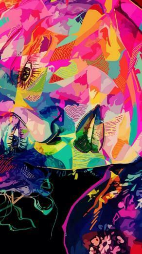 Colorful Trippy iPhone Wallpaper iPhone5 Gallery