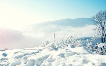 Snow Winter Mountains Wallpaper HD