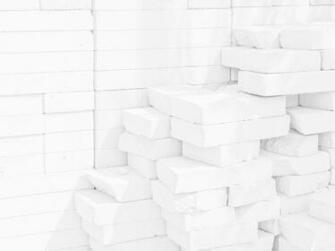 Wall White Abstract Brick Background Pure Subtle Lichen