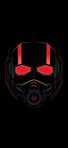 Ant Man Mask Superhero Minimal Wallpaper HD Image