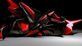 3d Graffiti Red Black Background Wallpaper All