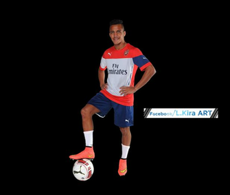 Alexis Sanchez Render Fc Arsenal By El Kira On