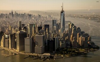 New York City Skyline Day Usa America HD Desktop Wallpaper