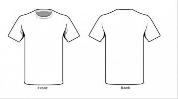 T Shirt Template Blank Tshirt Front Back Side In High