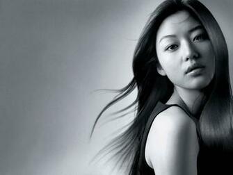 Jun Ji Hyun Black And White Photo Wallpaper