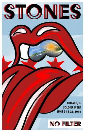 Unofficial Poster With Image Rolling Stones
