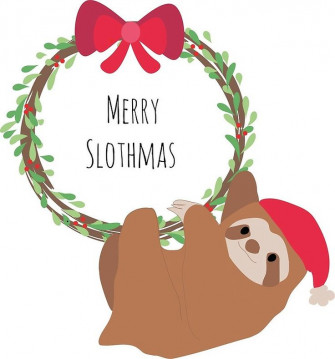 Jamie Pearce On Sloth Cute Christmas Wallpaper Easy