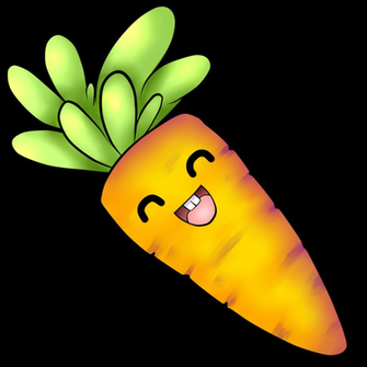 Kawaii Carrot By Chloeisabunny
