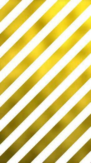 Gold Foil Metallic Diagonal Stripes On White Background Striped