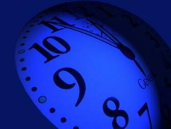 Wallpaper Pc Computer Clock Blue