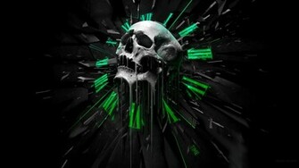Clock Melting Skull Death HD Wallpaper Epic Desktop Background