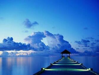 Blue Dock Desktop Pc And Mac Wallpaper