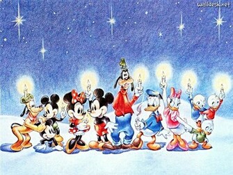 Walt Disney Wallpaper Merry Christmas Characters