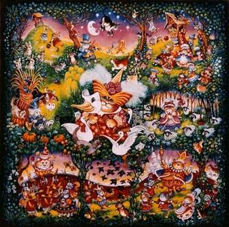 Mother Goose Wall Mural Contemporary Wallpaper By Murals Your