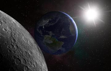 Wallpaper Space Surface The Sun Moon Earth Image For