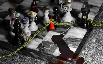 Chess Crime Wallpaper Funny Artwork