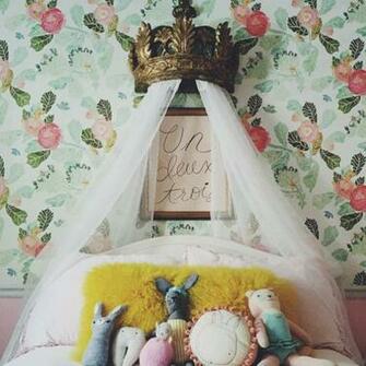 Crystal Watercolor Peony Wallpaper Interior Design