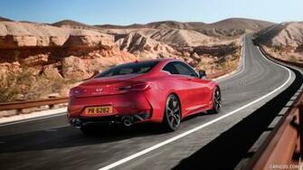 Infiniti Q60 Red Rear HD Wallpaper