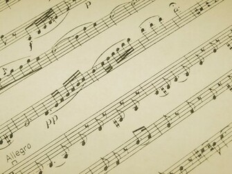 Sheet Music By Kerbi Stock
