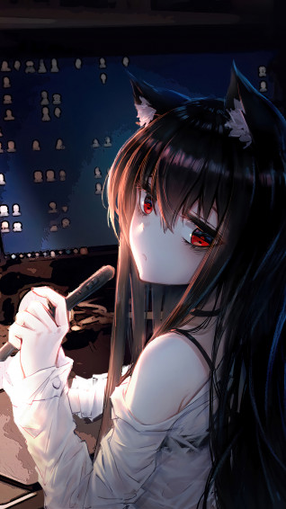 Anime Girl Computer Desktop 4k Wallpaper