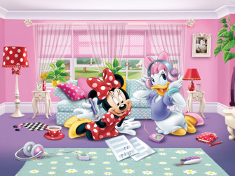 Xxl Photo Wallpaper Mural Disney Minnie Mouse Daisy Duck