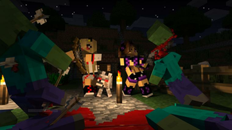 Minecraft Wallpaper Steve Fighting Are