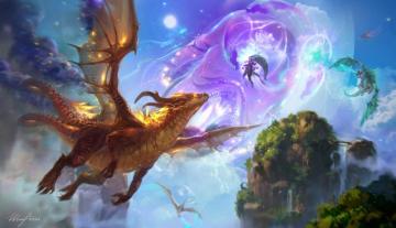 Fantasy Dragon HD Wallpaper Background Image