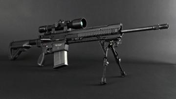 Wallpaper The Hk417 Automatic Rifle For Desktop With