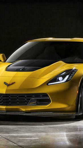 Chevrolet Corvette Z06 Yellow Wallpaper iPhone
