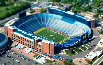 Michigan State University Stadium Tilt Shift Football Wallpaper