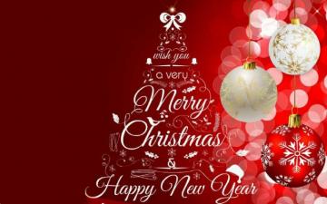 Merry Christmas And New Year Wallpaper