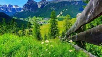Spring Mountain Landscape HD Wallpaper Wallpaperfx