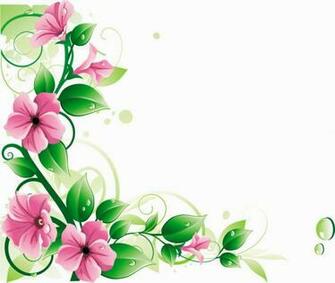 Flower Vine Designs Pink
