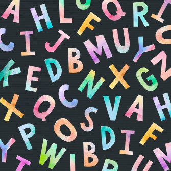 Pastel English Alphabet Pattern Wallpaper Psd