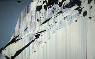 Realistic Broken Screen Wallpaper Top