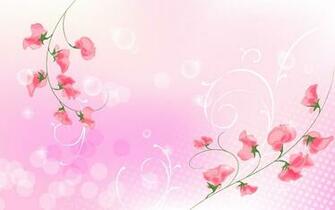 The Wallpaper Two Red Branches Of Flower And Light Pink Background