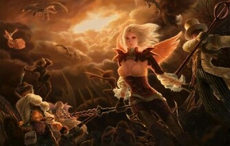 Anime Angel Fantasy Fondo Pantalla Wallpaper