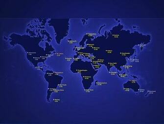 World Clock Time Travel Desktop Wall
