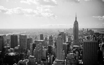 Buildings City New York Black And White Picture Nr