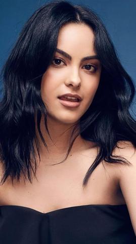 Camila Mendes In Black Dress 4k Ultra HD Mobile Wallpaper